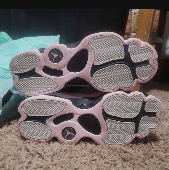 Jordan 6 rings GS snekers 'Black Pink Foam- Anthracite' suede - Picture 10 of 10